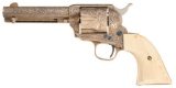 W. Bledsoe Engraved Antique Colt Single Action Army Revolver