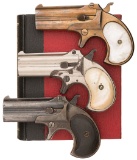 Three Remington Double Deringers