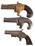 Three Antique American Derringers