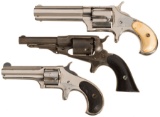 Three Antique Remington Spur Trigger Revolvers