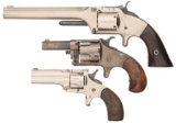 Three Spur Trigger Single Action Revolvers