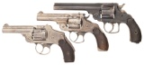 Three Top Break Double Action Revolvers