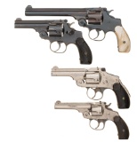 Four Smith & Wesson Double Action Top Break Revolvers