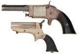 Two Antique American Pocket Pistols