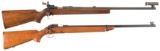 Two Winchester Model 52 Bolt Action Rifles