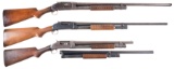 Three Winchester Slide Action Shotguns