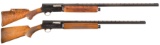 Two Engraved Belgian Browning Semi-Automatic Shotguns