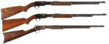 Three Winchester Slide Action Rifles
