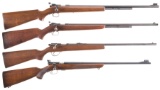 Four Bolt Action Rifles