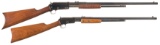 Two Marlin Slide Action Rifles