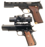 Two Semi-Automatic Match Pistols