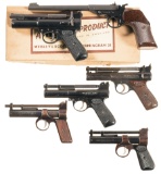One W&B Rimfire Target Pistol and Five W&B Air Pistols