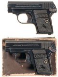 Two Colt Semi-Automatic Vest Pocket Pistols