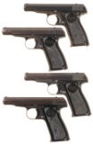 Four Remington Semi-Automatic Pistols
