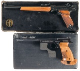 Two German Rimfire Semi-Automatic Pistols
