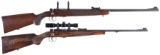 Two Mauser Bolt Action Sporting Rifles