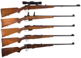 Five Bolt Action Sporting Rifles