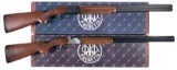 Two Beretta Over/Under Shotguns with Boxes