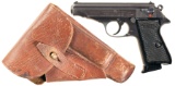 Nazi Military Walther PP Pistol with Holster
