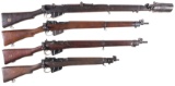 Four British Military Rifles