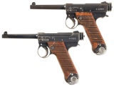 Two Early Kokura Arsenal Type 14 Nambu Pistols