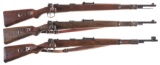 Three Nazi German Military Bolt Action Rifles