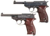 Two World War II Nazi Military Semi-Automatic Pistols