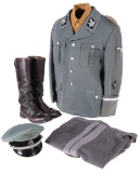 Nazi Style SD Gruppenfuhrer Uniform w/Boots, Cap