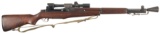 U.S. M1D Semi-Automatic Sniper Rifle with Scope,