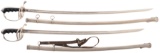Two U.S. Model 1902 Officer Swords with Scabbards
