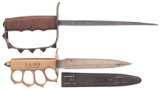 Two U.S. Military Trench Knives
