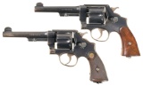 Two U.S. Army Smith & Wesson Model 1917 Double Action Revolvers