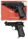 Two Scarce European Semi-Automatic Handguns