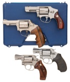 Four Smith & Wesson Double Actin Revolvers