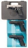 Three Sig Sauer Model P220 Semi-Automatic Pistols