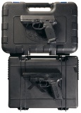 Two Cased Semi-Automatic Pistols