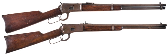 Two Winchester Lever Action Saddle Ring Carbines