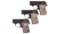 Three Colt Semi-Automatic Pocket Pistols -A) Colt Junior Pocket Pistol