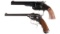Two Handguns -A) Uberti/Navy Arms Model 1875 Schofield Single Action Revolver