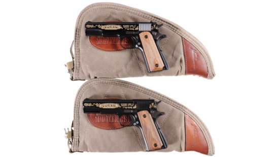 Two Consecutively Numbered Browning Model 1911-22 100th Anniversary Semi-Automatic Pistols -A) Brown