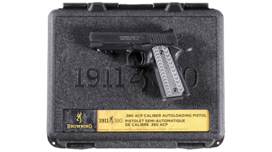 Browning Black Label 1911-380 Semi-Automatic Pistol with Case
