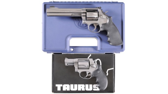 Two Double Action Revolvers -A) Smith & Wesson Model 686-4 Revolver with Case