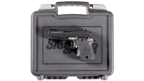 Sig Sauer Model P938 Semi-Automatic Pistol with Case and Accessories
