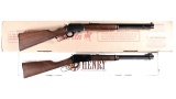 Two Lever Action Rifles with Boxes -A) Marlin Model 1894 Cowboy Rifle