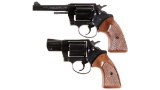 Two Colt Double Action Revolvers -A) Colt Police Positive Special Revolver