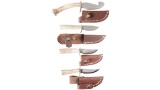 Marion O. Richardson M.O.R.K. Custom Fixed Blade Knives with Sheaths