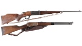 Two Lever Action Rifles -A) Savage Model 99 Rifle