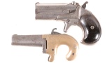 Two Derringer Pistols -A) Remington Type II Over/Under Derringer