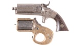 Two Antique Revolvers -A) Bacon Arms Co. Pepperbox Revolver