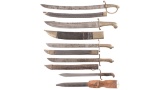 Grouping of Five Short Swords